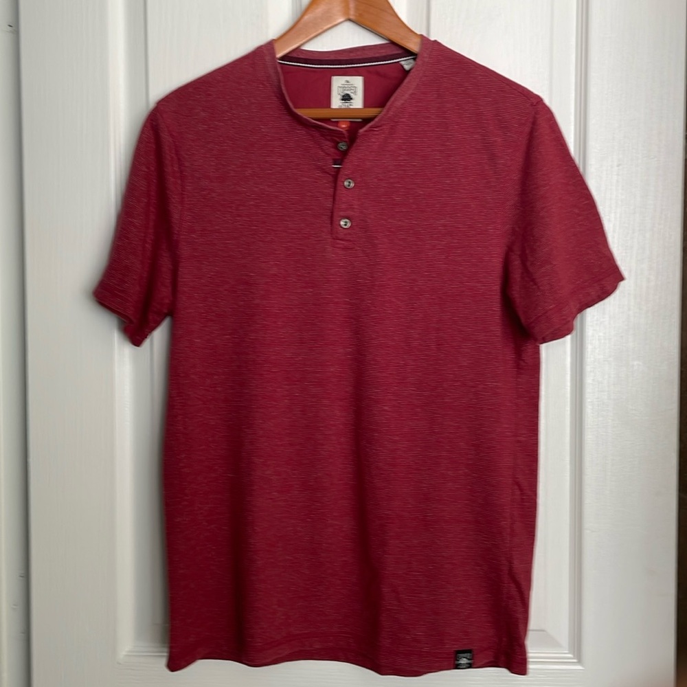 Authentic Copper Oak Supply - banded collar Henley